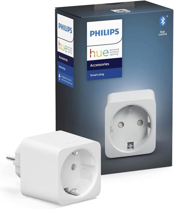 Philips Hue Smart Plug White Smart Socket Compatible with Amazon Alexa (Echo, Echo Dot), 8.4 cm x 5.1 cm x 5.1 cm