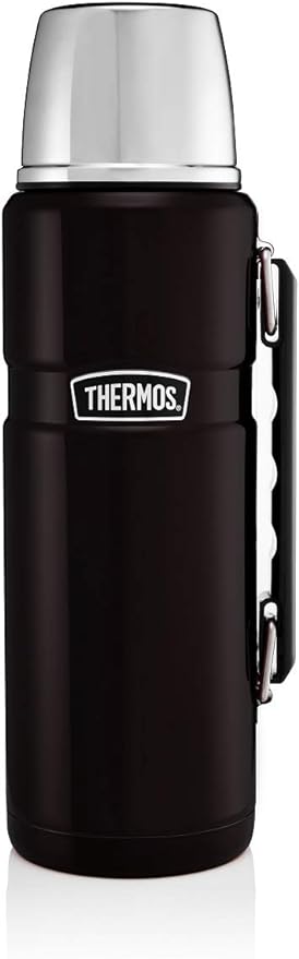 Thermos 190754 Stainless King Flask, Matt Black, 1.2 L