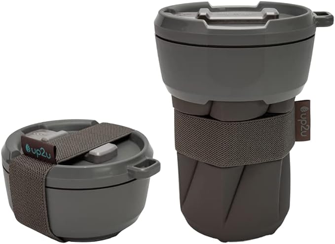 MuC My Useful Cup® - Foldable Coffee-to-Go Mug Various Colours | Climate Neutral | Made in Germany | Travel Mug | Reusable Cups for Travel | 100% Recyclable | 100% BPA Free | Coffee Mug 350 ml