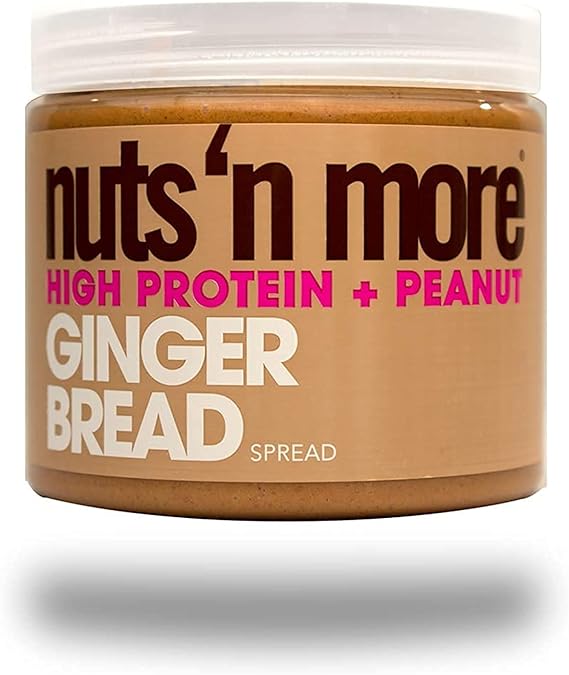 Nuts ‘N More Mint Chocolate Chip Peanut Butter Spread, Added Protein All Natural Snack, Low Carb, Low Sugar, Gluten Free, Non-GMO, High Protein Flavored Nut Butter (16 oz Jar)