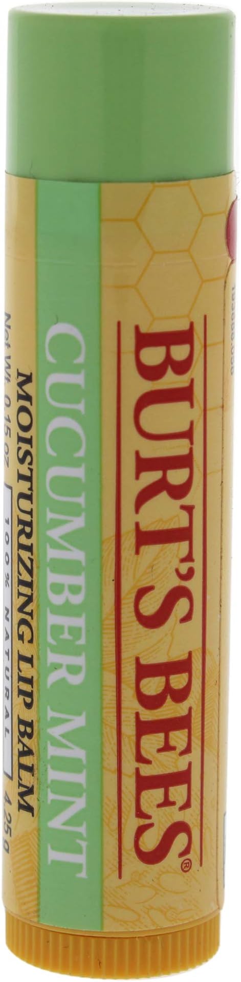 Burts Bees Cucumber Mint Moisturizing Lip Balm for Women 0.15 oz Lip Balm