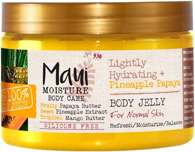 Maui Moisture Pineapple Body Gel Vegan Body Lotion, 340 g