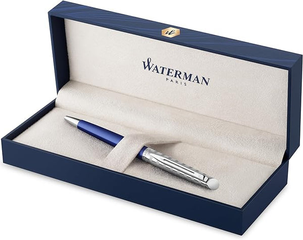 Waterman Ballpoint Pen | Hemisphere French Riviera Collection | Le Lounge Blue | Medium Point | Gift Box