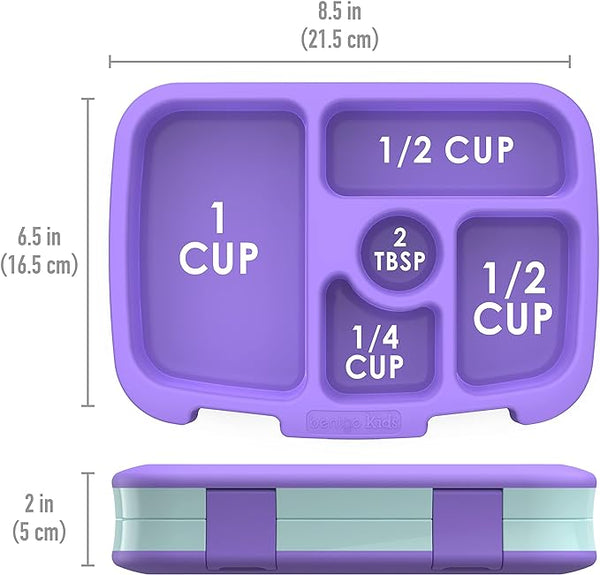 Bentgo® Kids Prints Leak-Proof, 5-Compartment Bento-Style Kids Lunch Box - Ideal Portion Sizes for Ages 3 to 7 - BPA-Free, Dishwasher Safe, Food-Safe Materials (Mermaids in the Sea)