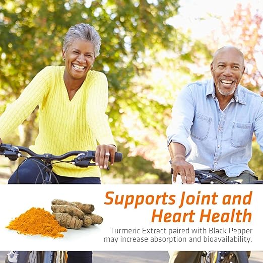 Turmeric Curcumin with BioPerine & Ginger 95% Standardized Curcuminoids 1950mg - Black Pepper for Max Absorption, Natural Joint Support, Nat