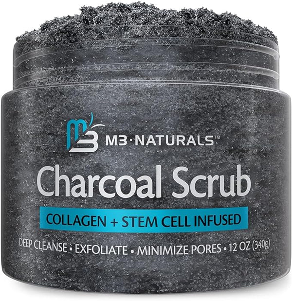 M3 Naturals Premium Activated Charcoal Scrub, 12oz