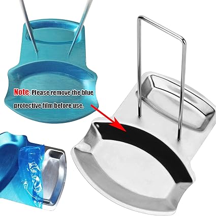 iPstyle Pan Lid Holder Progressive Lid and Spoon Rest Shelf 304 Stainless Steel Pan Lid Organizer Kitchen Decor Tool