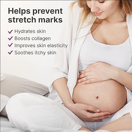 TriLASTIN Maternity Stretch Mark Prevention Cream (4oz) | Hypoallergenic and Paraben-Free | Stretch Mark Cream for Pregnancy | Skincare Gift