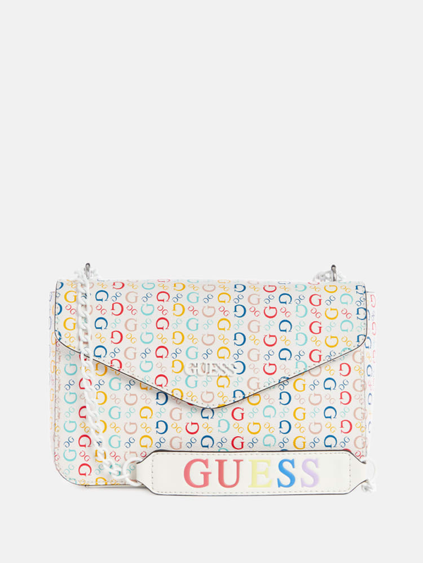 Guess WHITE MULTI PR891221 COLETTA Coletta Faux-Leather Crossbody