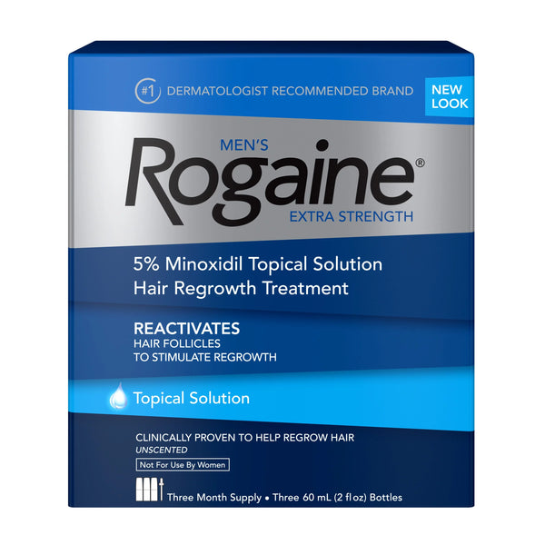 Rogaine Men Extra Strength Unscented 6z  60 mL  2 fl oz