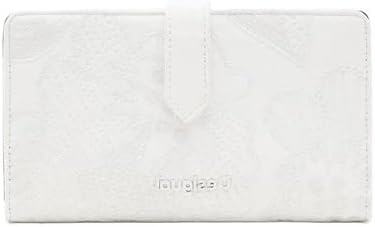 Desigual Women's Accessories PU Medium Wallet, White, White, Accessories Pu Medium Wallet