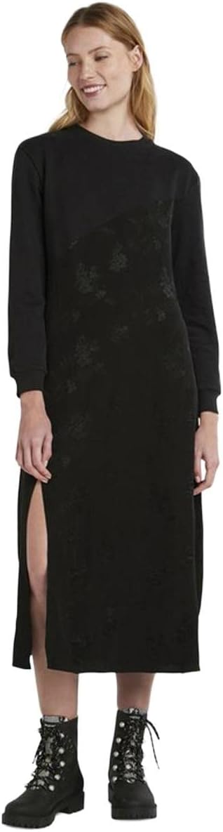 Desigual Women's Woven Dress Long Sleeve, Black, M