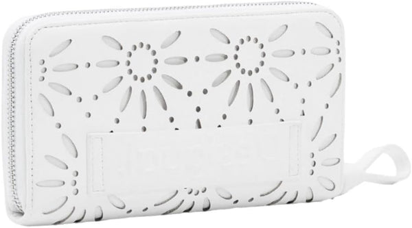 Desigual Women's Mone_Dandelion Fiona Wallet Purse, White, Einheitsgröße, Modern