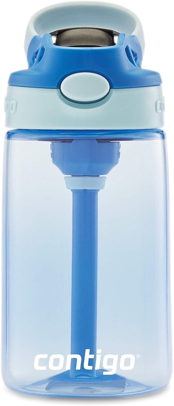 Contigo Kids Water Bottle with Redesigned AUTOSPOUT Straw, 14 oz., Cotton Candy & Gummy