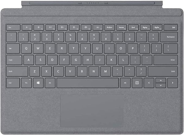 Microsoft Surface Pro Signature Type Cover - Constructed with Alcantara, Durable, Stain-Resistant Material, Light Charcoal - FFQ-00141