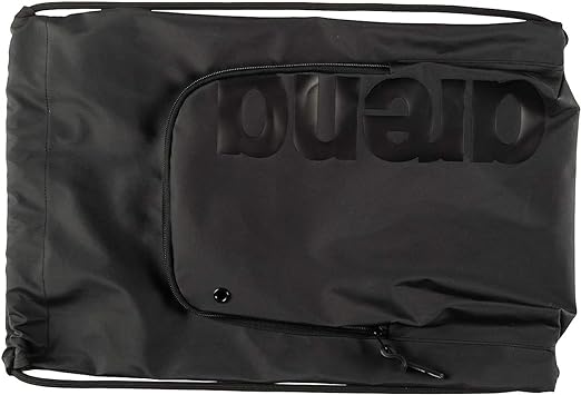 Arena Team Sack Pool and Gym Drawstring Bag, Black