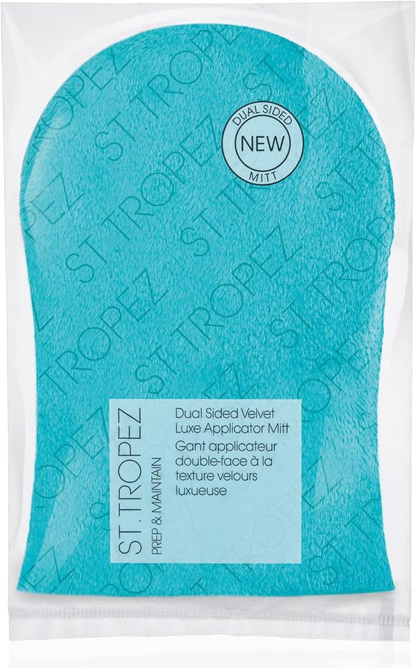 St.Tropez Double-Sided Luxe Velvet Applicator Mitt, Soft Self Tanning Mitt for a Flawless Finish, Waterproof Tanning Mitt for a Smooth and E