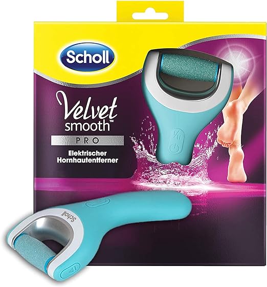 Scholl Velvet Smooth electric callus remover Pro - For callus removal on wet and dry feet - Rechargeable - 1 device + charging station