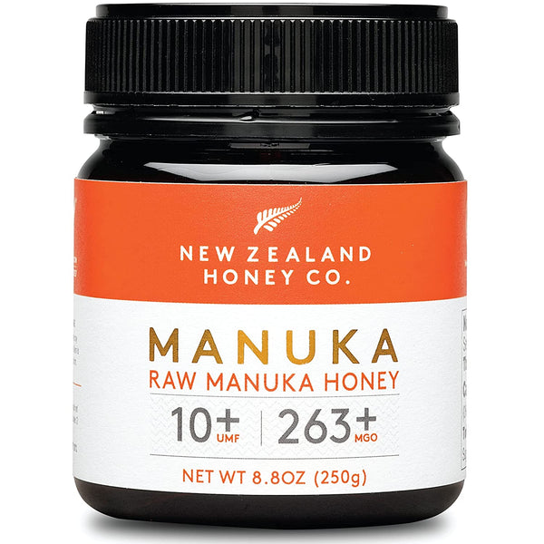 New Zealand Honey Co. Raw Manuka Honey UMF 10+ / MGO 263+, 8.8oz / 250g, Independently Tested and UMF Certified, Full Traceability, No Additives, Non-GMO, Ethically Sourced, Transparent Process, Superfood