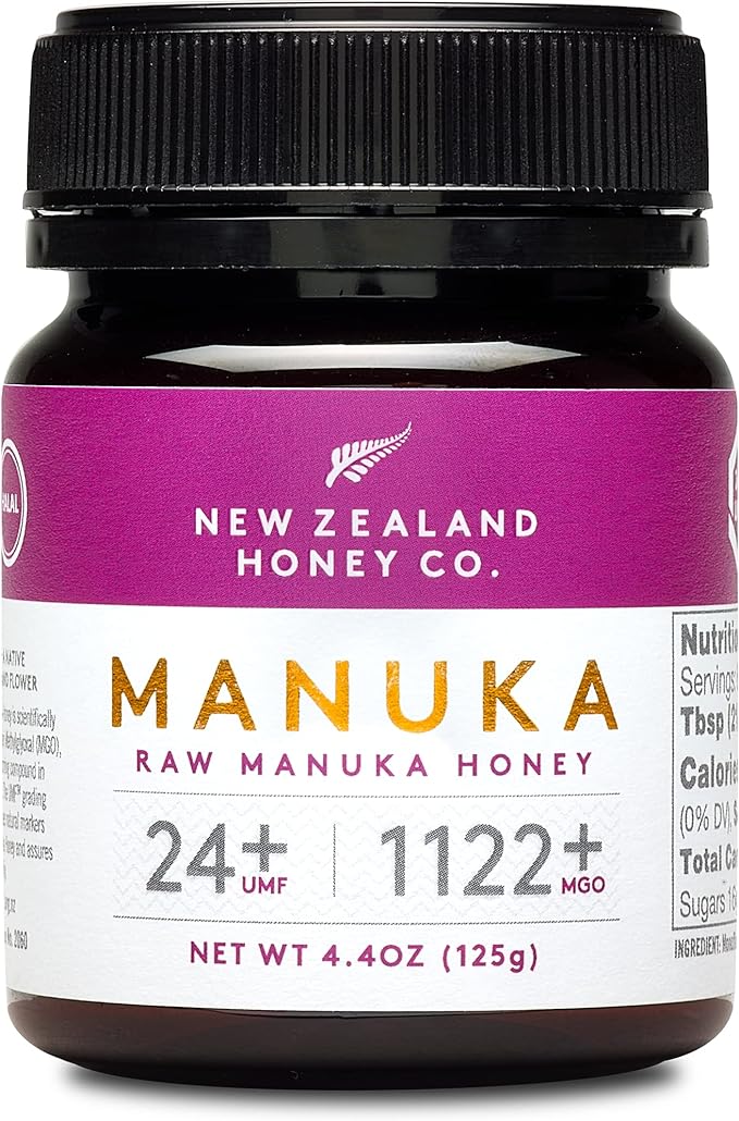 New Zealand Honey Co. Raw Manuka Honey UMF 24+ | MGO 1122+ / 4.4oz | 125g