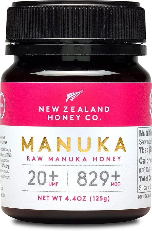 New Zealand Honey Co. Raw Manuka Honey UMF 20+ | MGO 829+, UMF Certified / 4.4oz