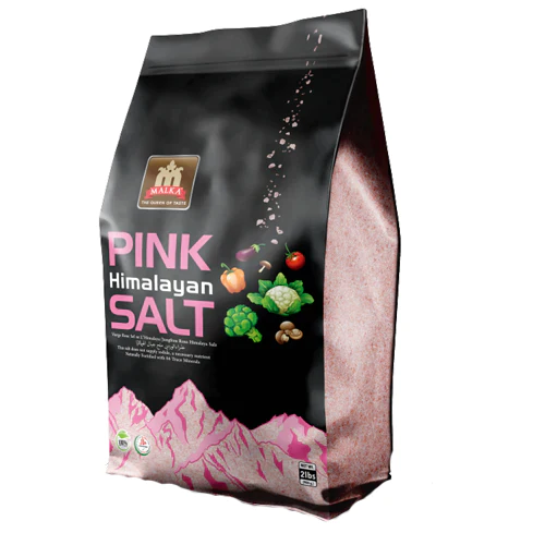 Malka Himalayan Pink Salt Fine Grain 900g (2lbs) - Naturally Fortified With 84 Minerals - Gourmet Pink Salt For Cooking - Premium Natural Product (Pack of 1)